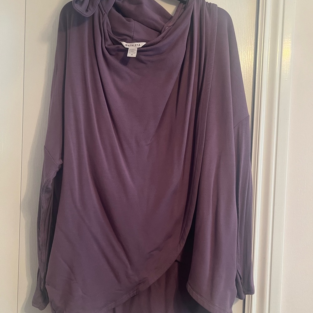 Athleta Rich Purple Long Sleeve Top